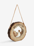 Hamish reversible hanging bathroom sign (British brand)