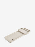 Natural Rib bath tray with wine glass holder - British product