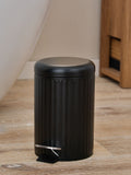Black Rib Soft Close 3 Litre Pedal Bin