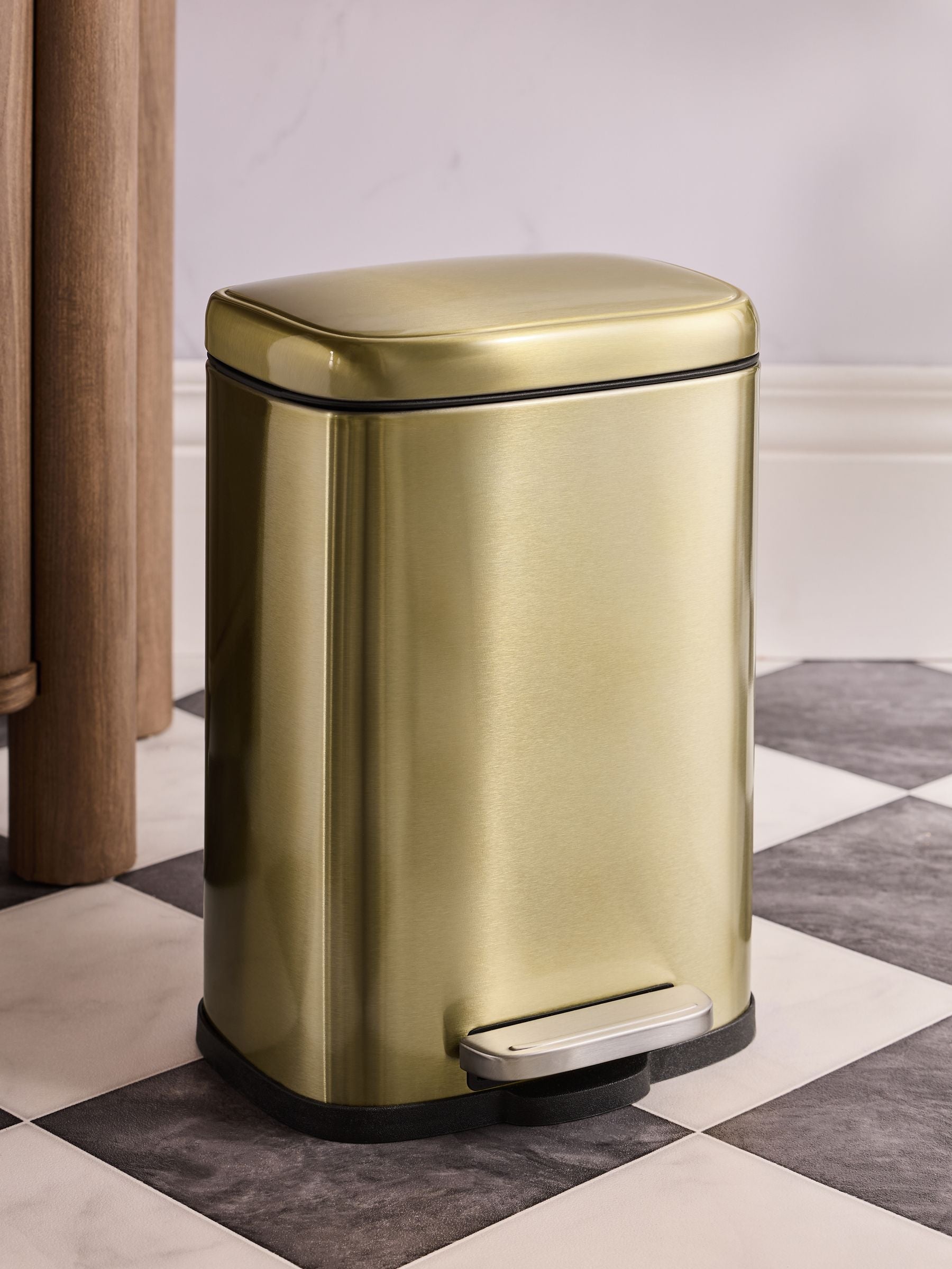 Gold Soft Close 5 Litre Pedal Bin
