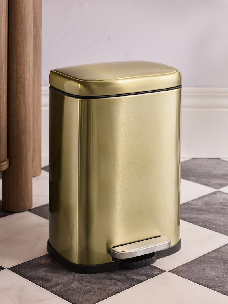 Gold Soft Close 5 Litre Pedal Bin