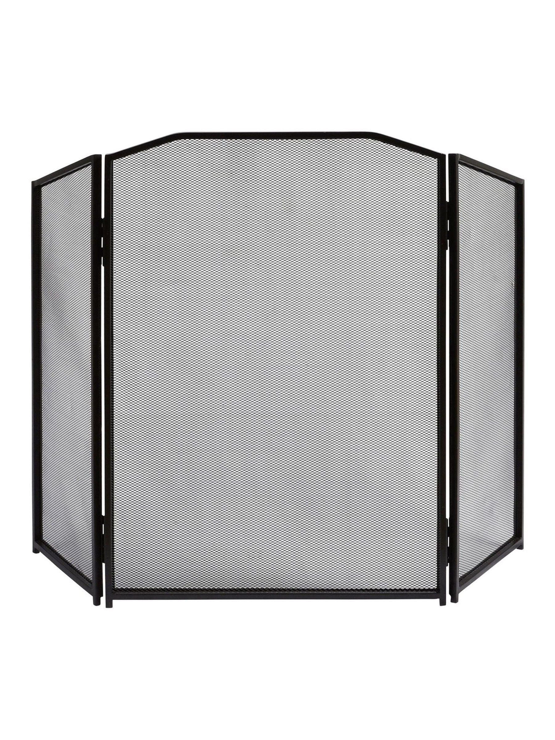 Garden Trading Black Latton folding firescreen (British brand)