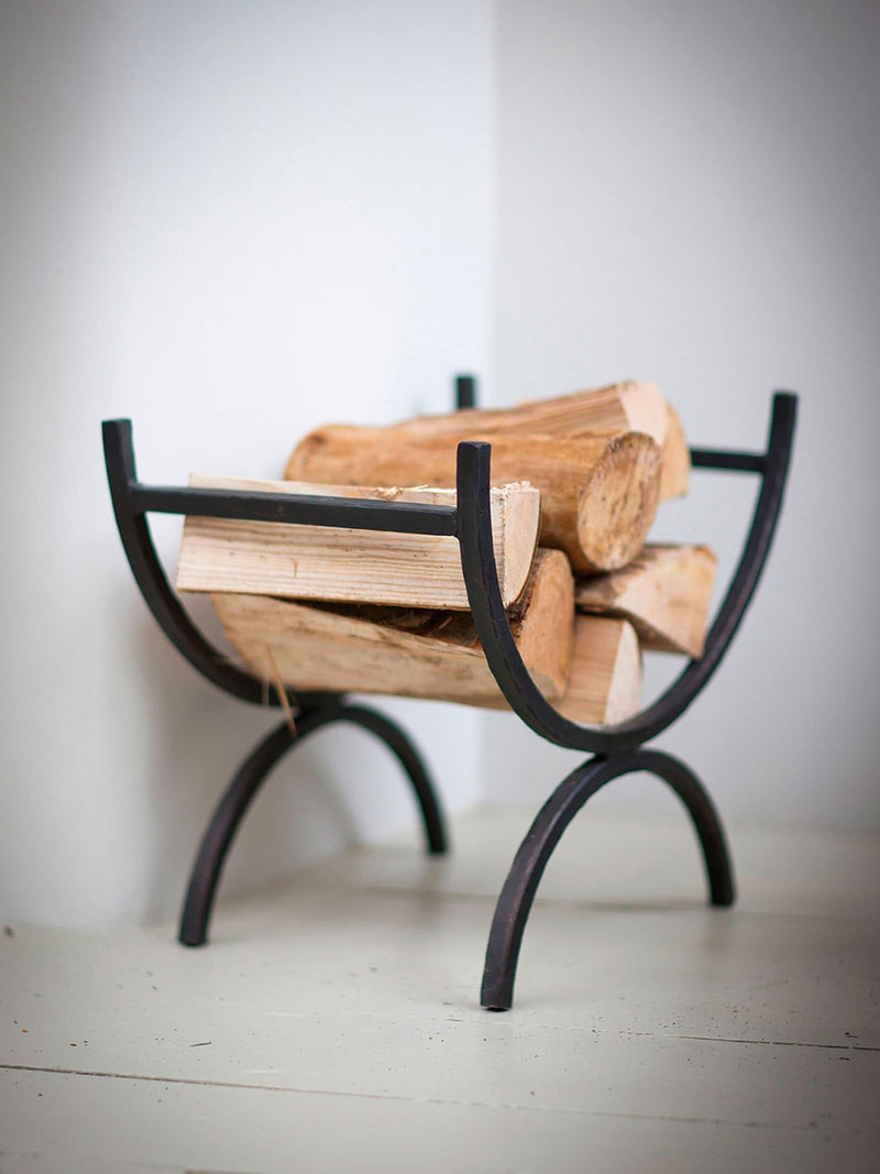 Garden Trading wrought iron classic log holder 38cm (British brand)