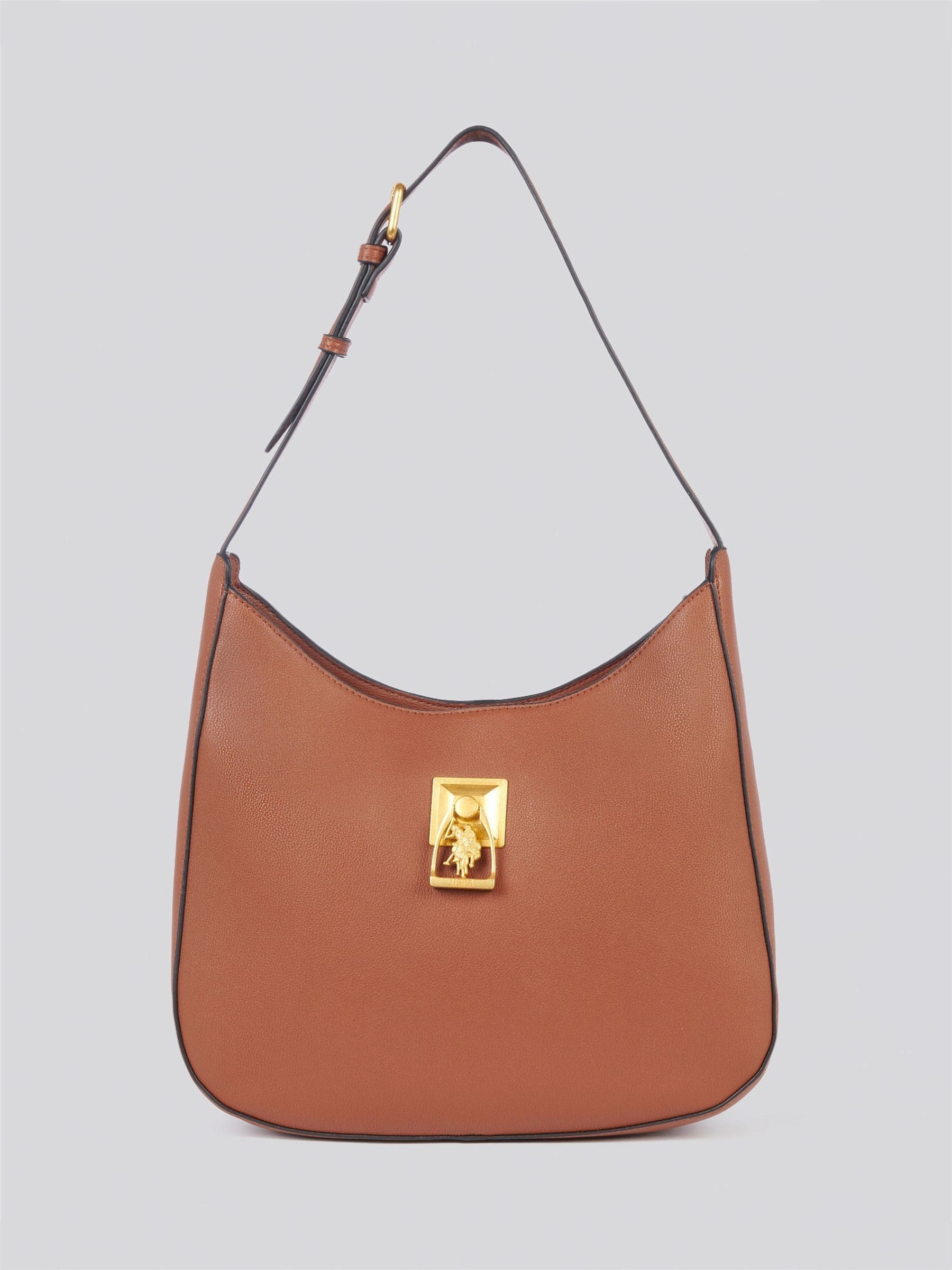 U.S. Polo Assn. brown Earth hobo bag 24cm (British brand)
