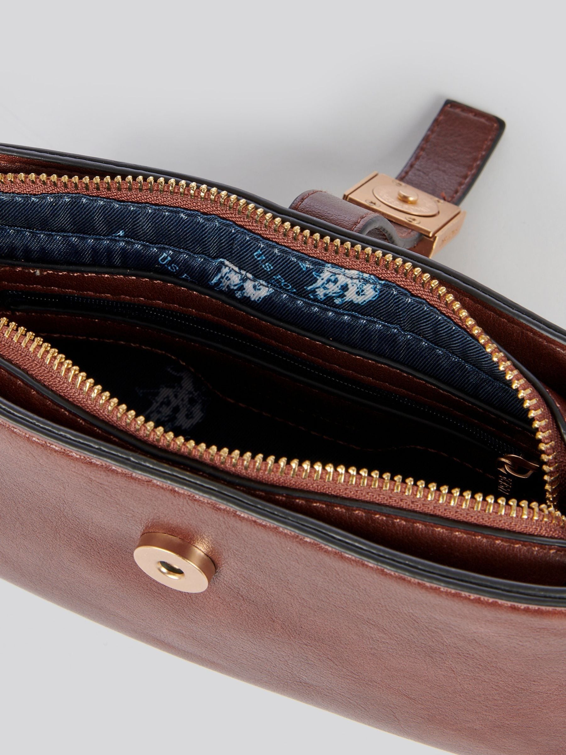 U.S. Polo Assn. brown mini hobo bag - British product