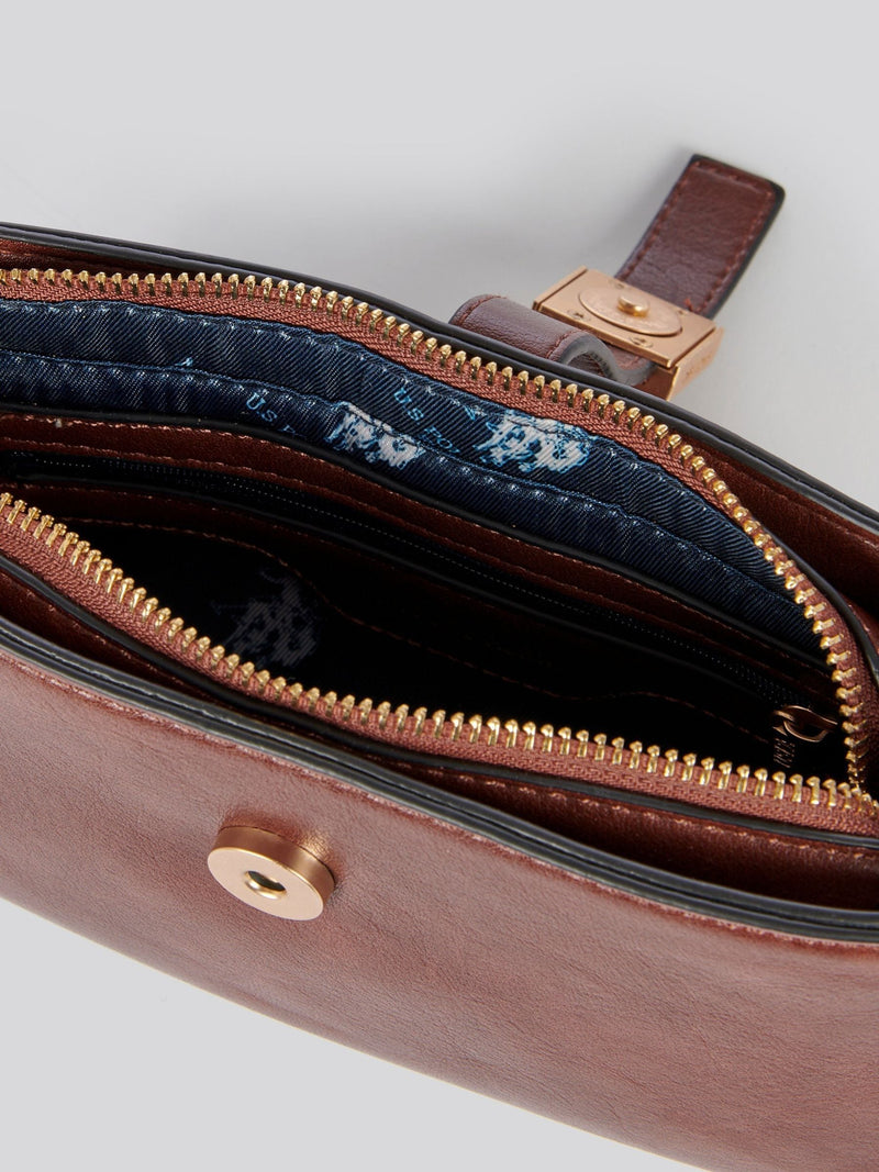 U.S. Polo Assn. brown mini hobo bag - British product