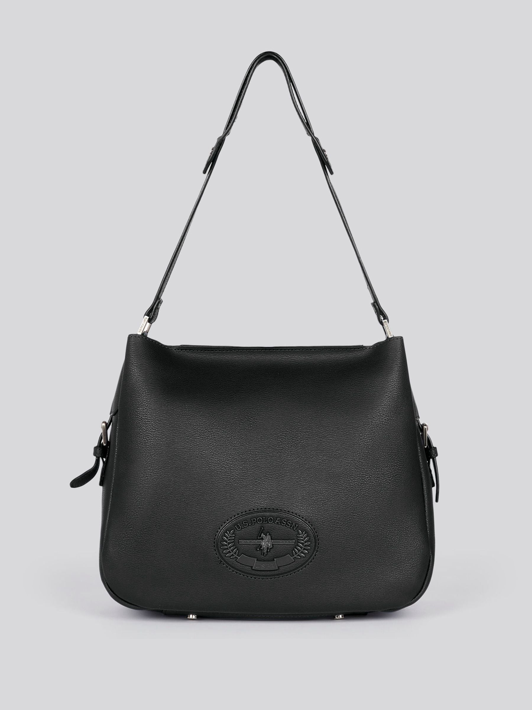 U.S. Polo Assn. black retro hobo bag - British product