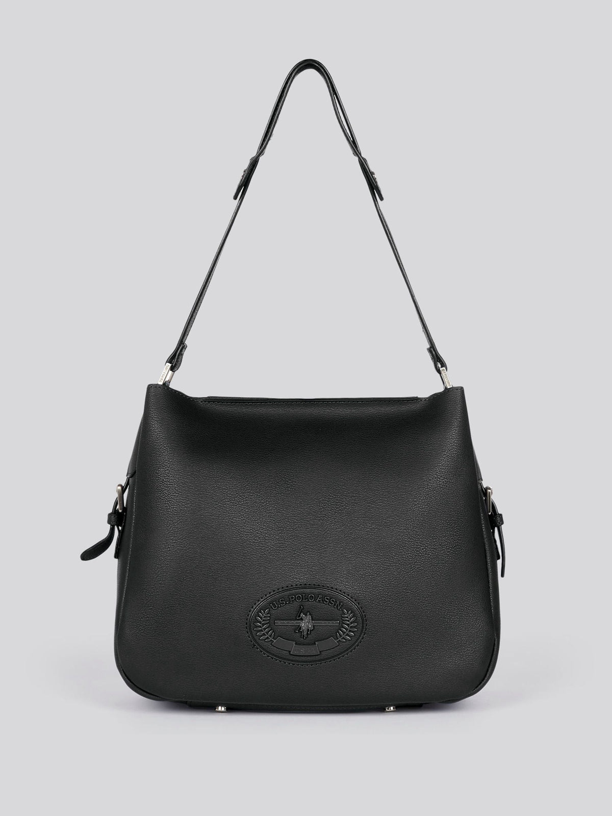 U.S. Polo Assn. black retro hobo bag - British product