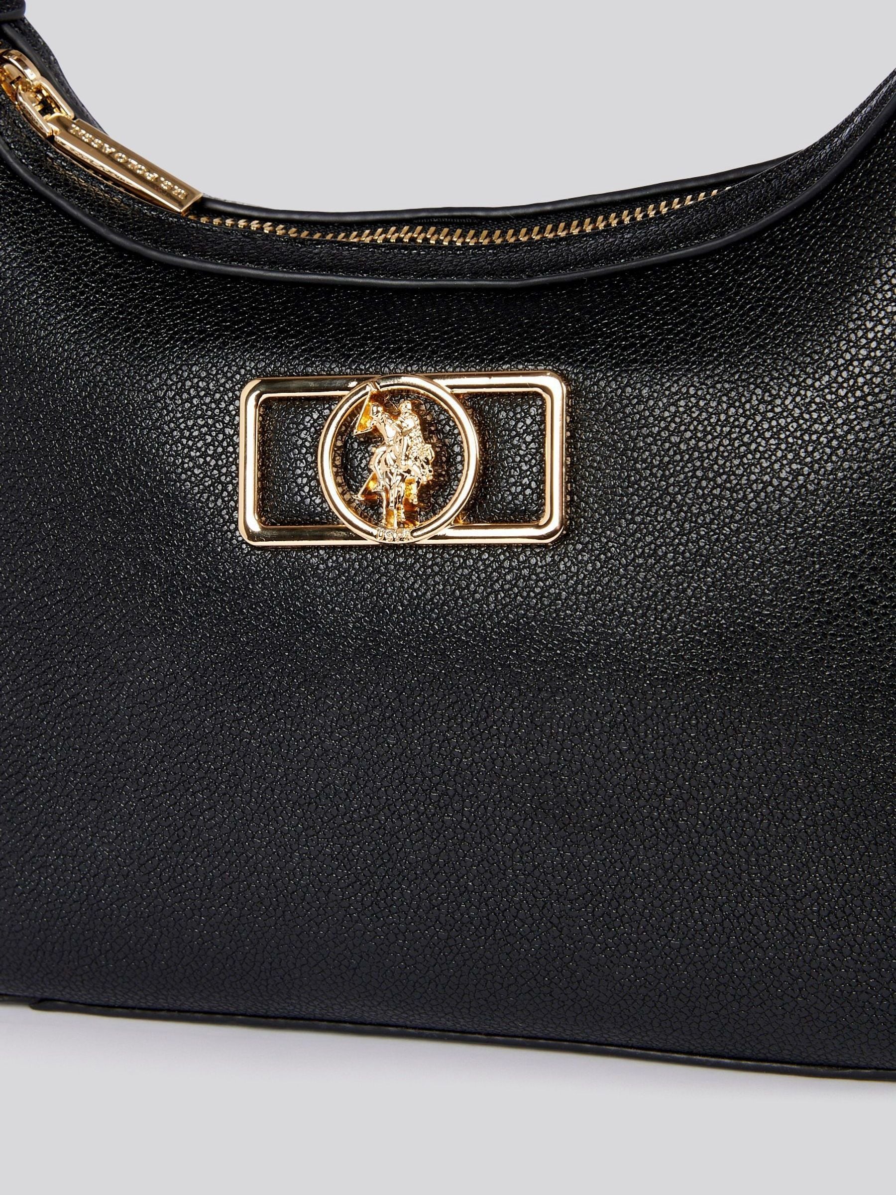 U.S. Polo Assn. black hobo bag, UK version