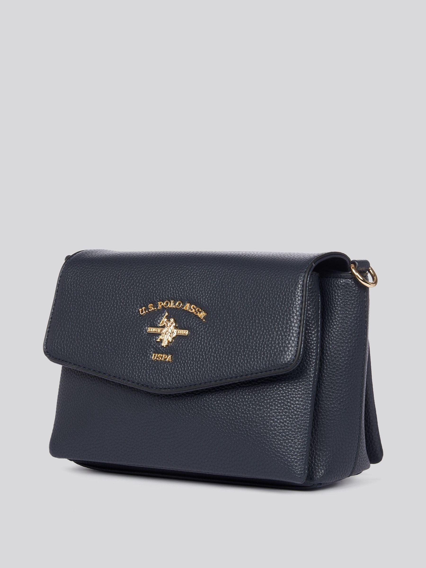 U.S. Polo Assn. blue Stanford Flap cross-body bag (British brand)