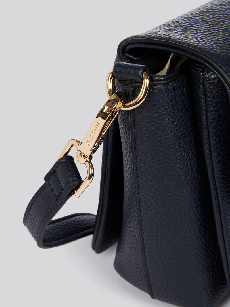 U.S. Polo Assn. blue Stanford Flap cross-body bag (British brand)