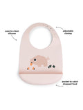 Done by Deer pink silicone bib Pigee, UK version