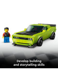 LEGO Speed Champions Dodge Challenger SRT Hellcat model - British product