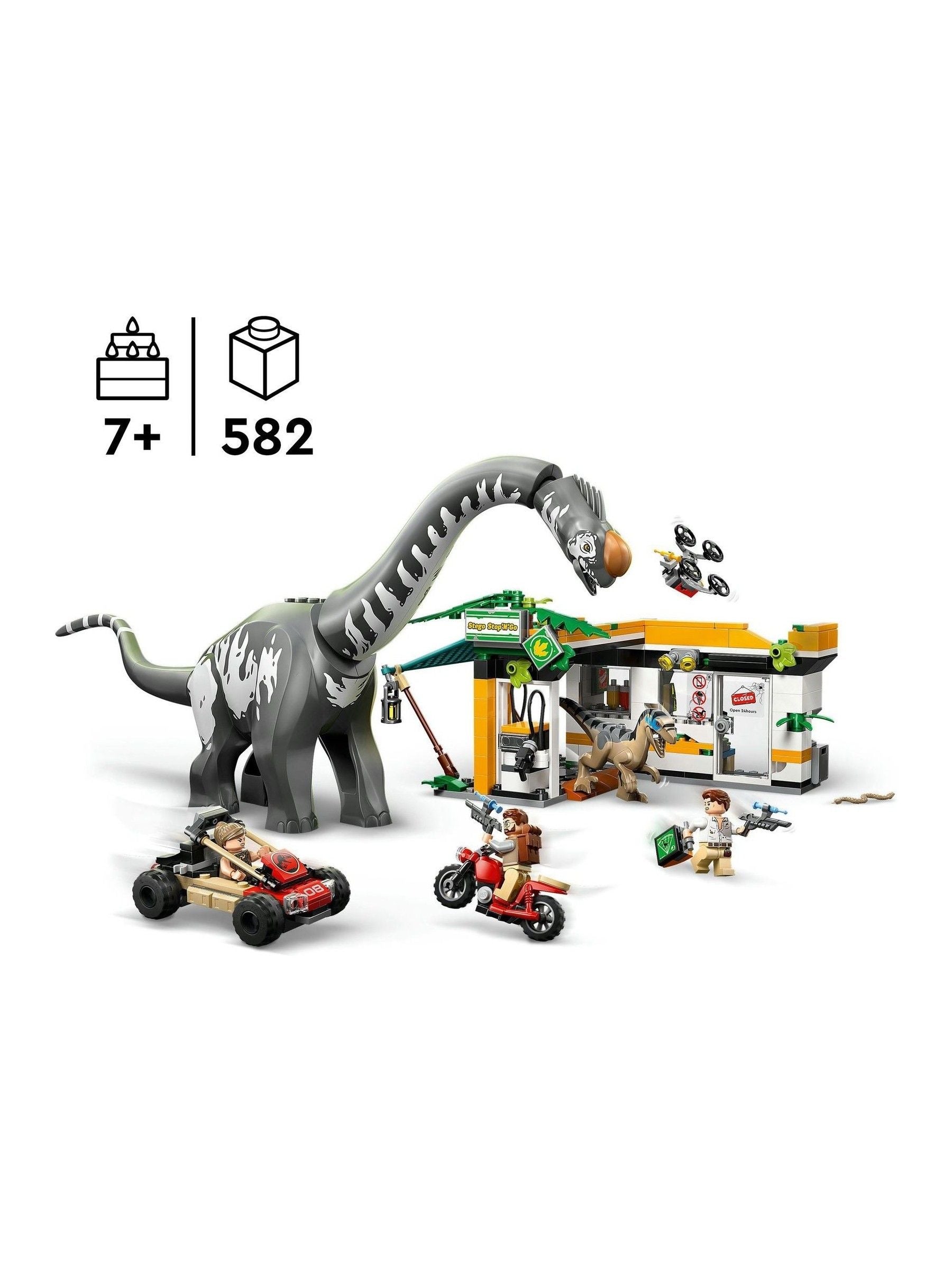 LEGO Raptor and Titanosaurus Tracking Mission toy (British brand)