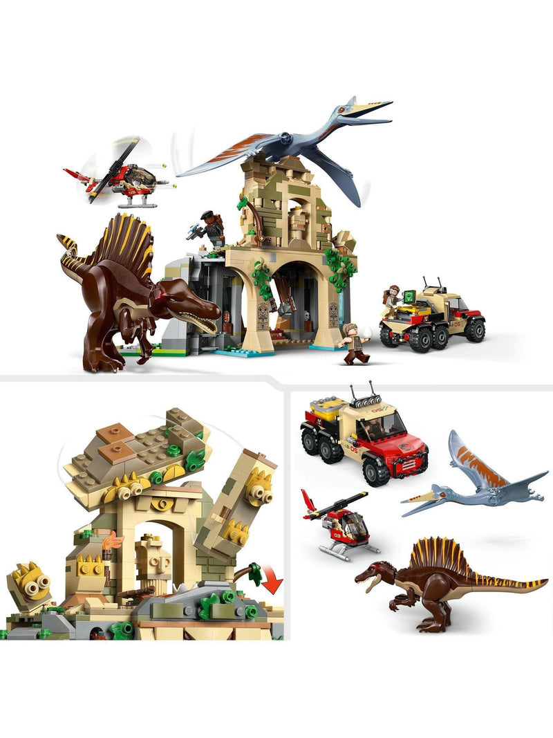 LEGO Jurassic World Spinosaurus and Quetzalcoatlus air mission set - British product