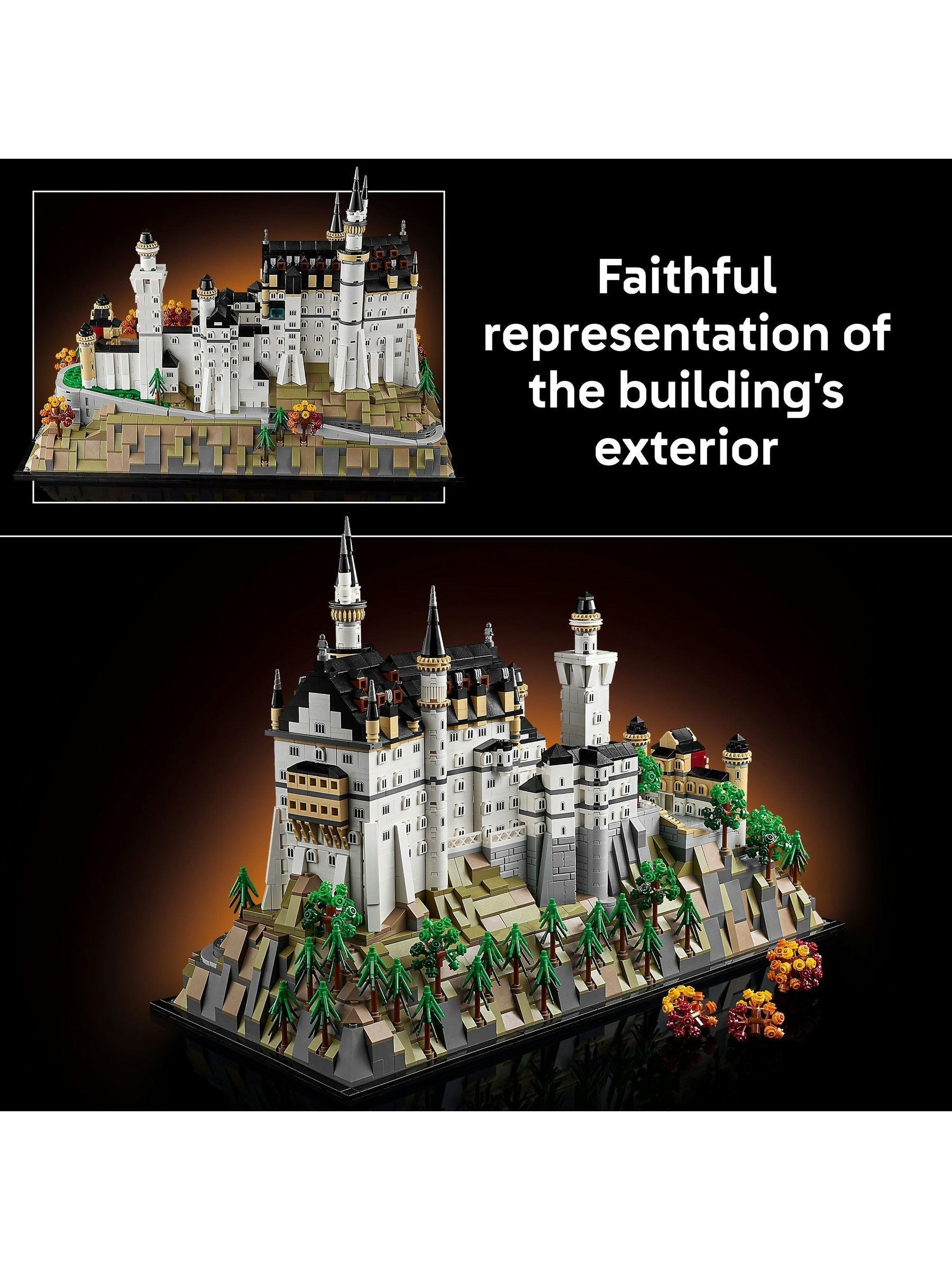 LEGO Architecture Neuschwanstein Castle model set 21063 (British brand)
