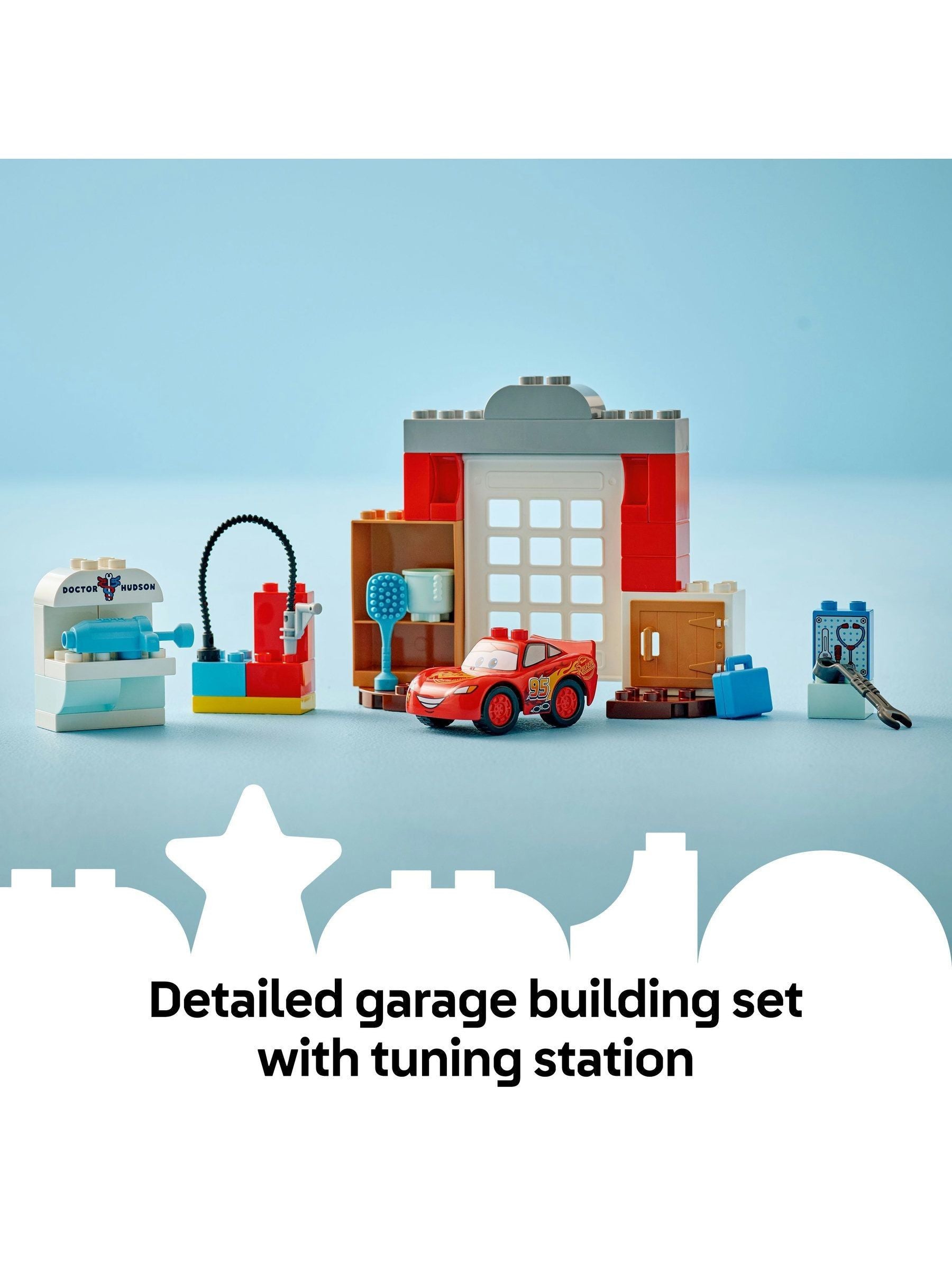 LEGO DUPLO Cars McQueen garage building set 35 pieces, UK version