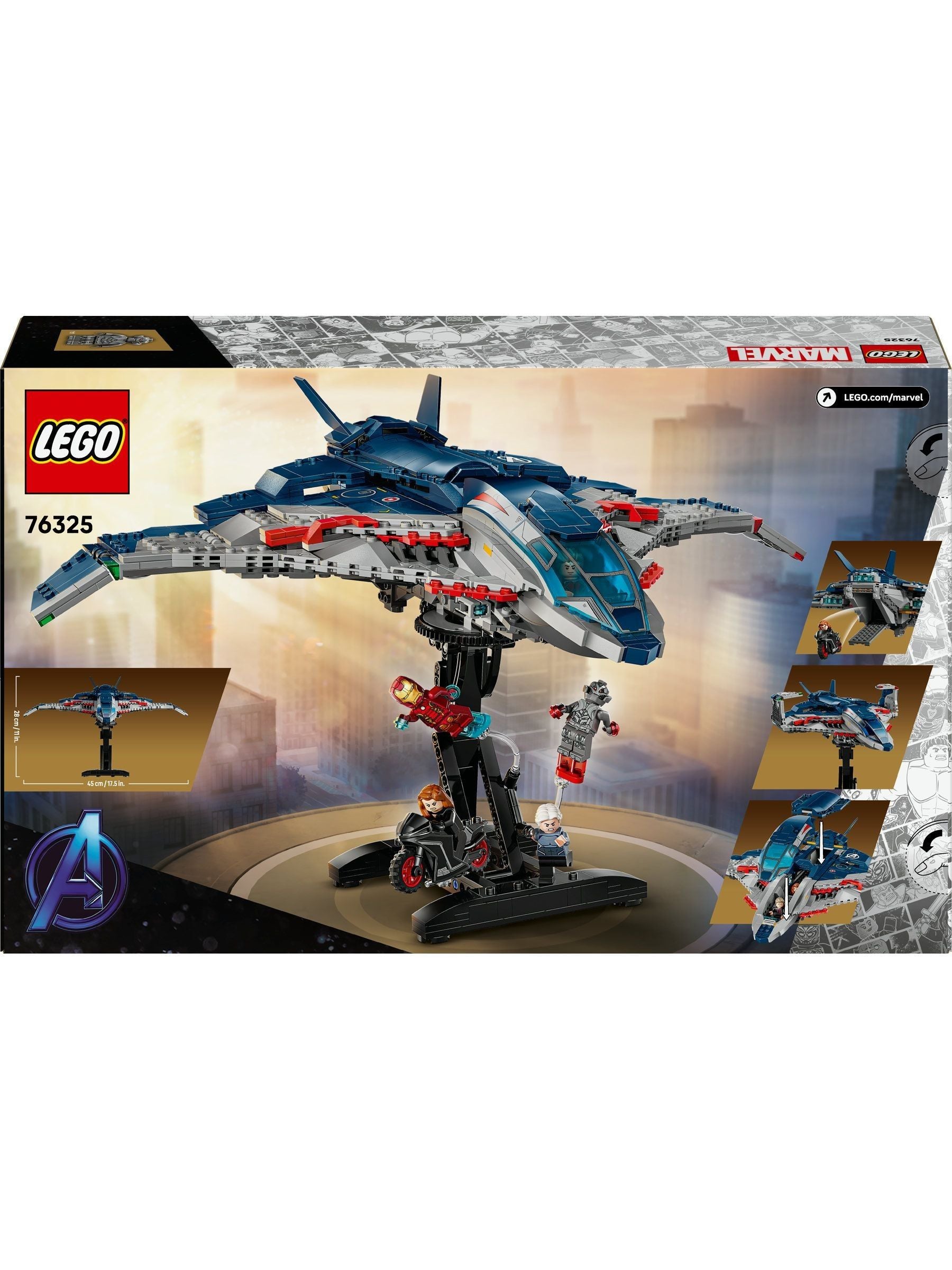 LEGO Marvel Quinjet set 76325, UK version