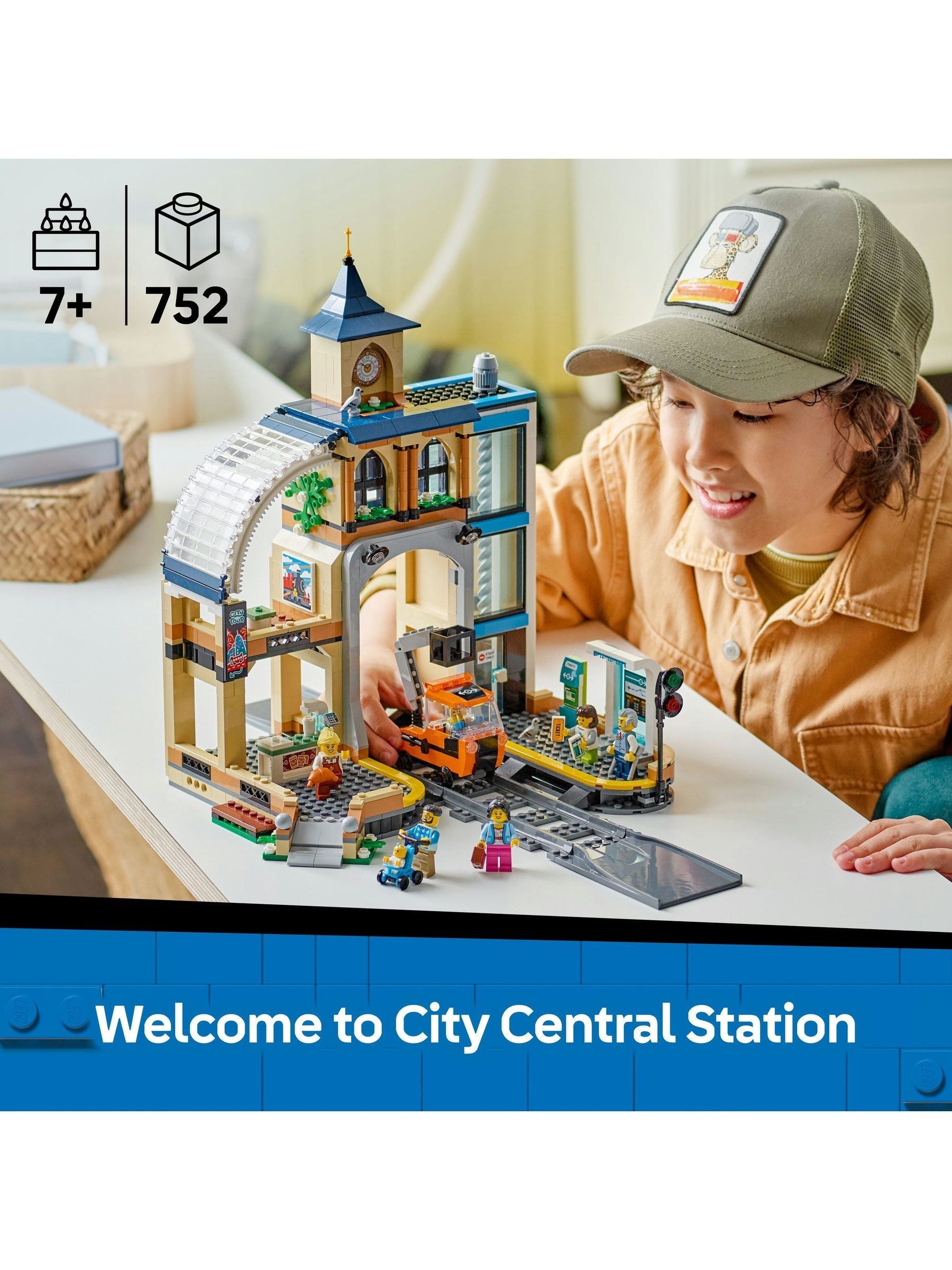 LEGO City train station set 60469 construction toy, UK version