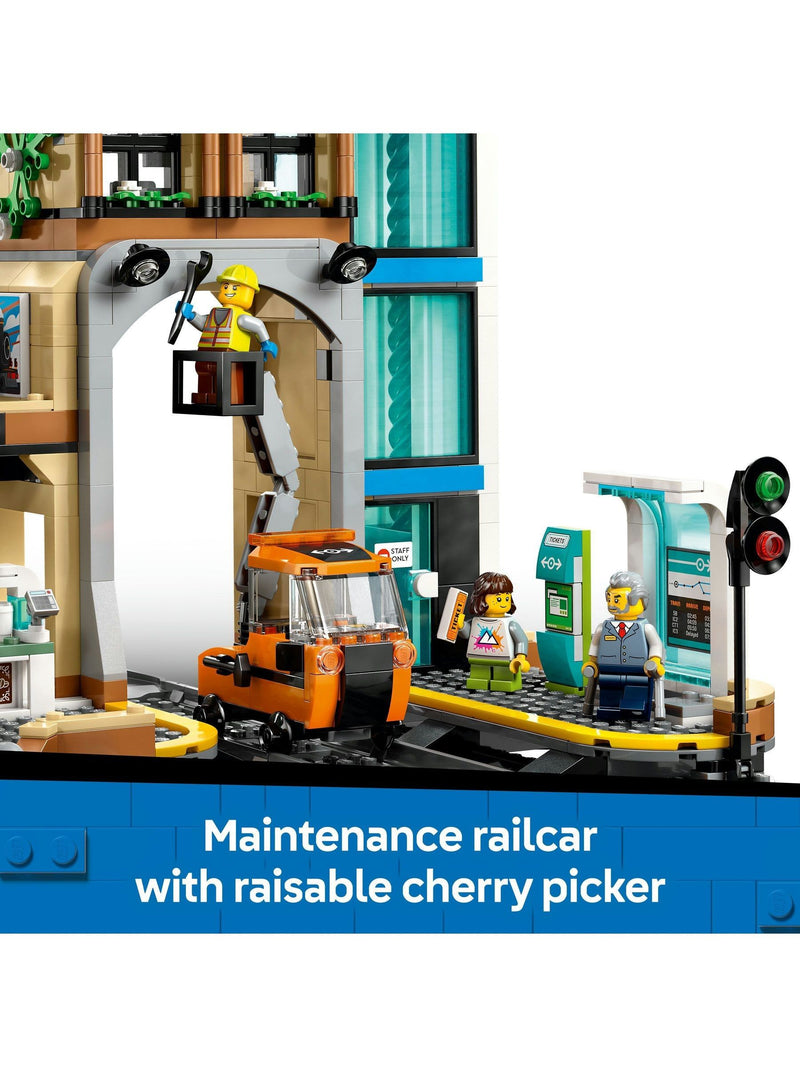 LEGO City train station set 60469 construction toy, UK version