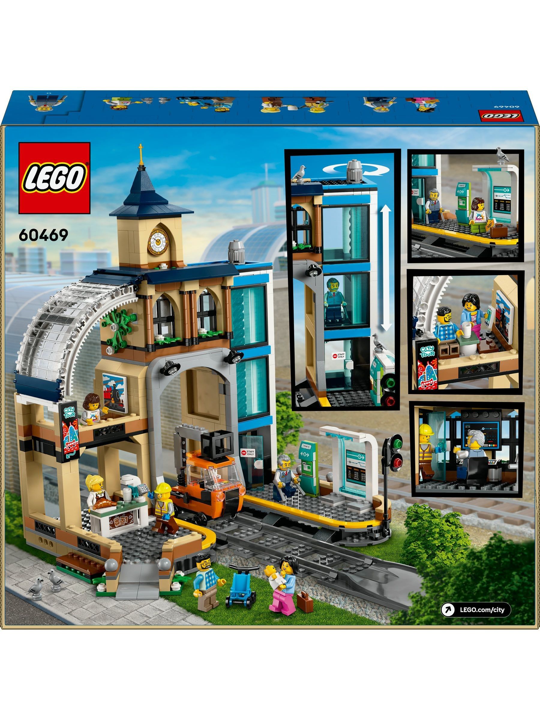 LEGO City train station set 60469 construction toy, UK version