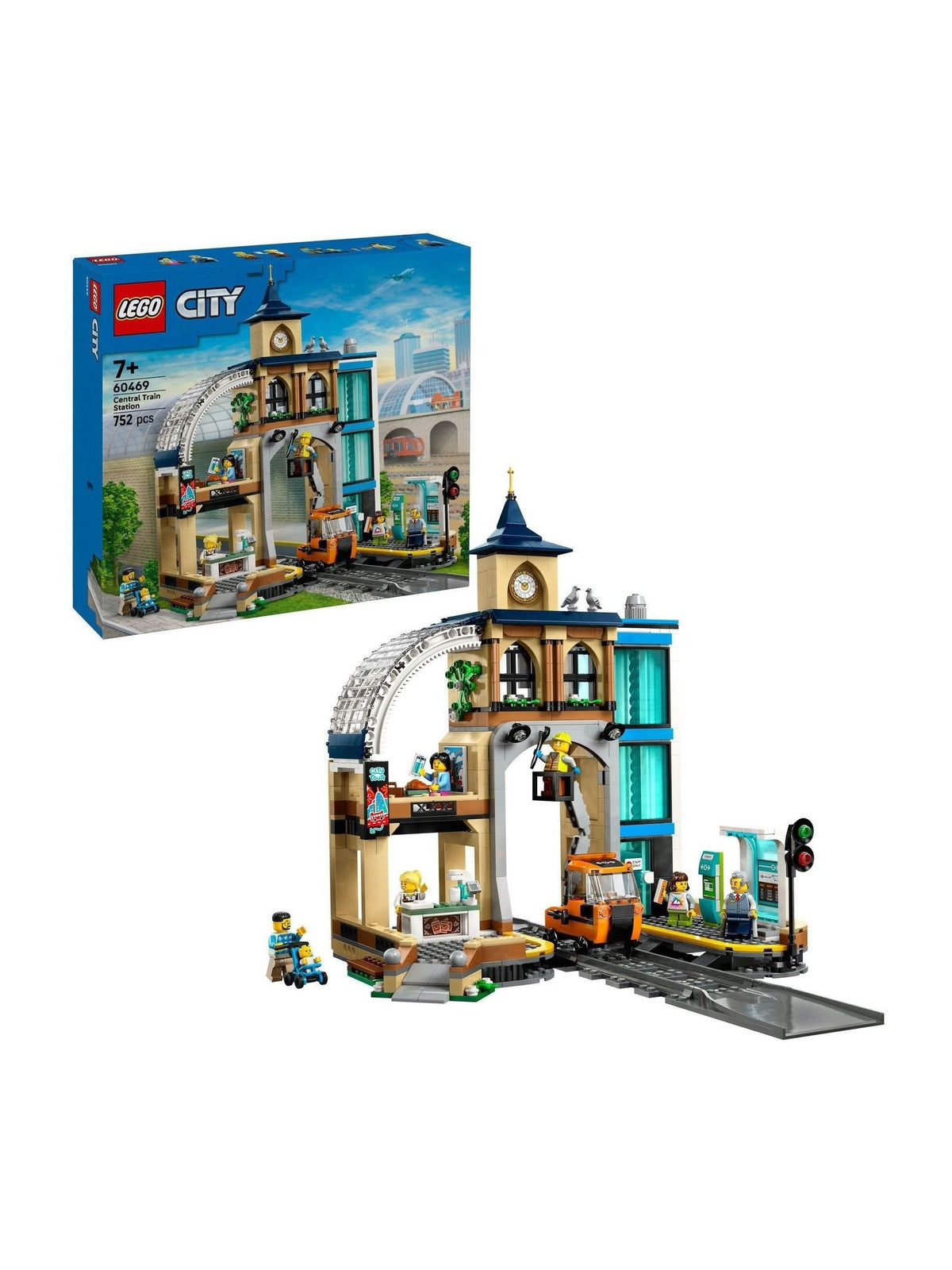 LEGO City train station set 60469 construction toy, UK version
