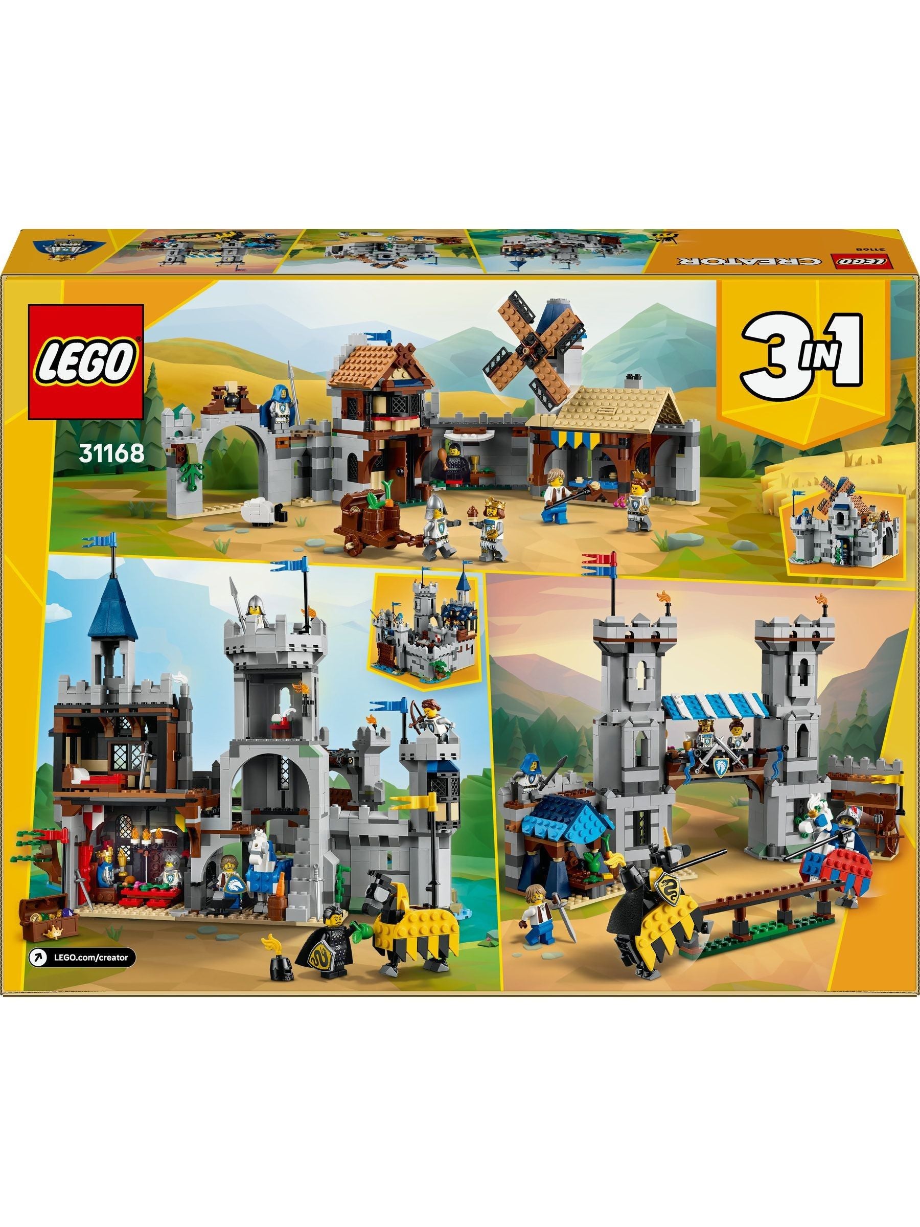 LEGO Creator Medieval Horse Knight Castle 31168 - British product