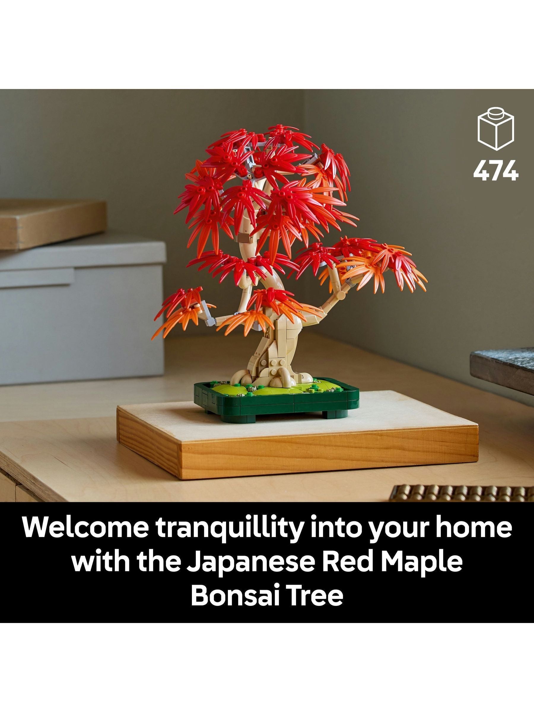 LEGO Botanicals Japanese Red Maple Bonsai Tree set - British product