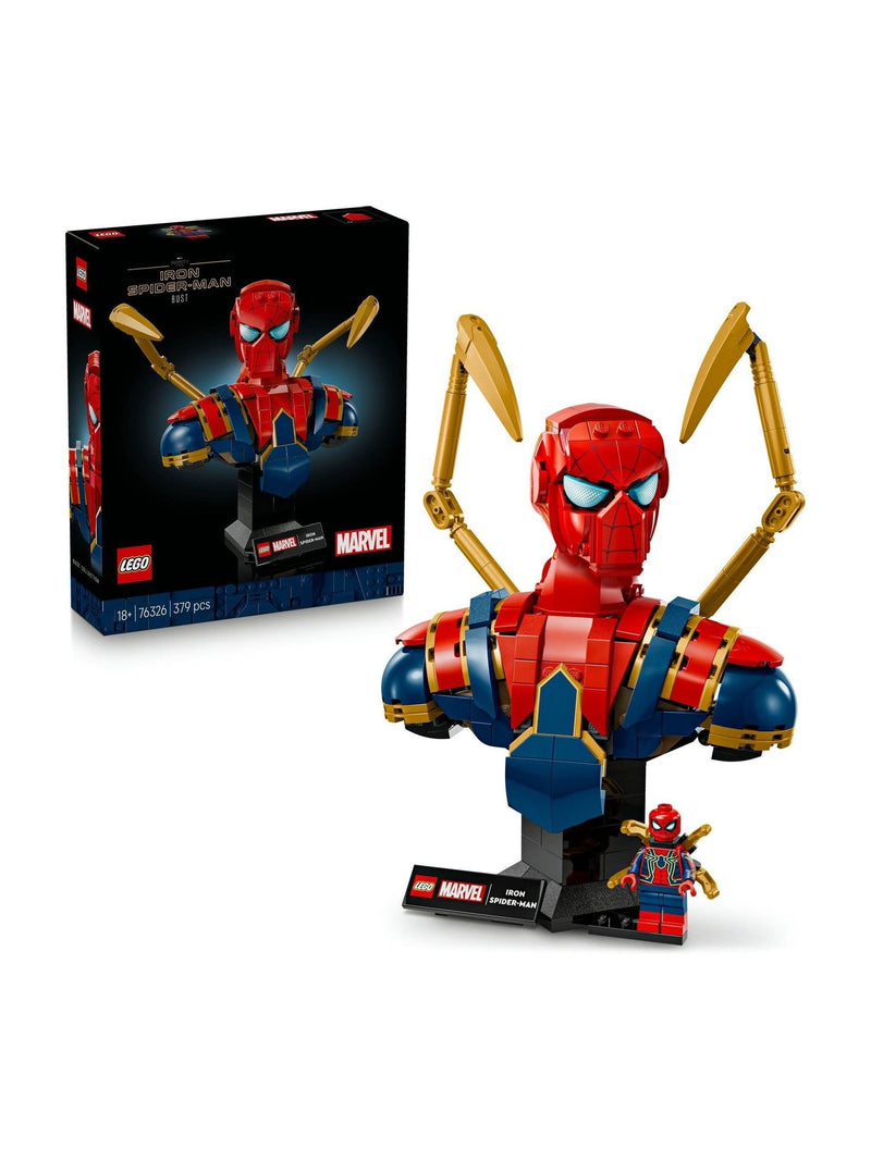 LEGO Iron Spider-Man bust building set 26cm, UK version