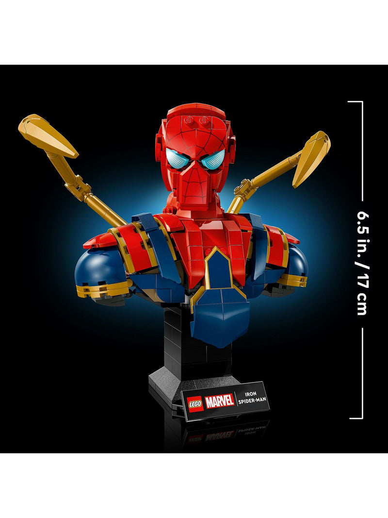 LEGO Iron Spider-Man bust building set 26cm, UK version