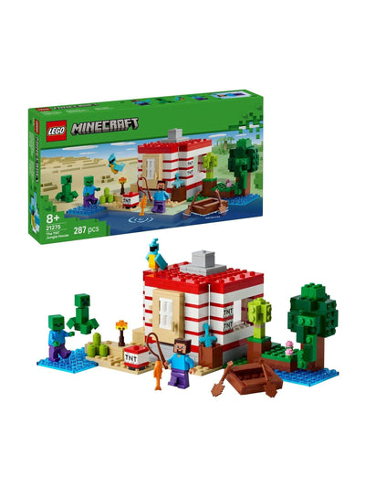 Next LEGO Minecraft The TNT Jungle House Toy Building Set with Figures 21275- Buy online at McGrocer