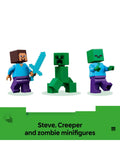 LEGO Minecraft TNT Jungle House toy with figures, UK version