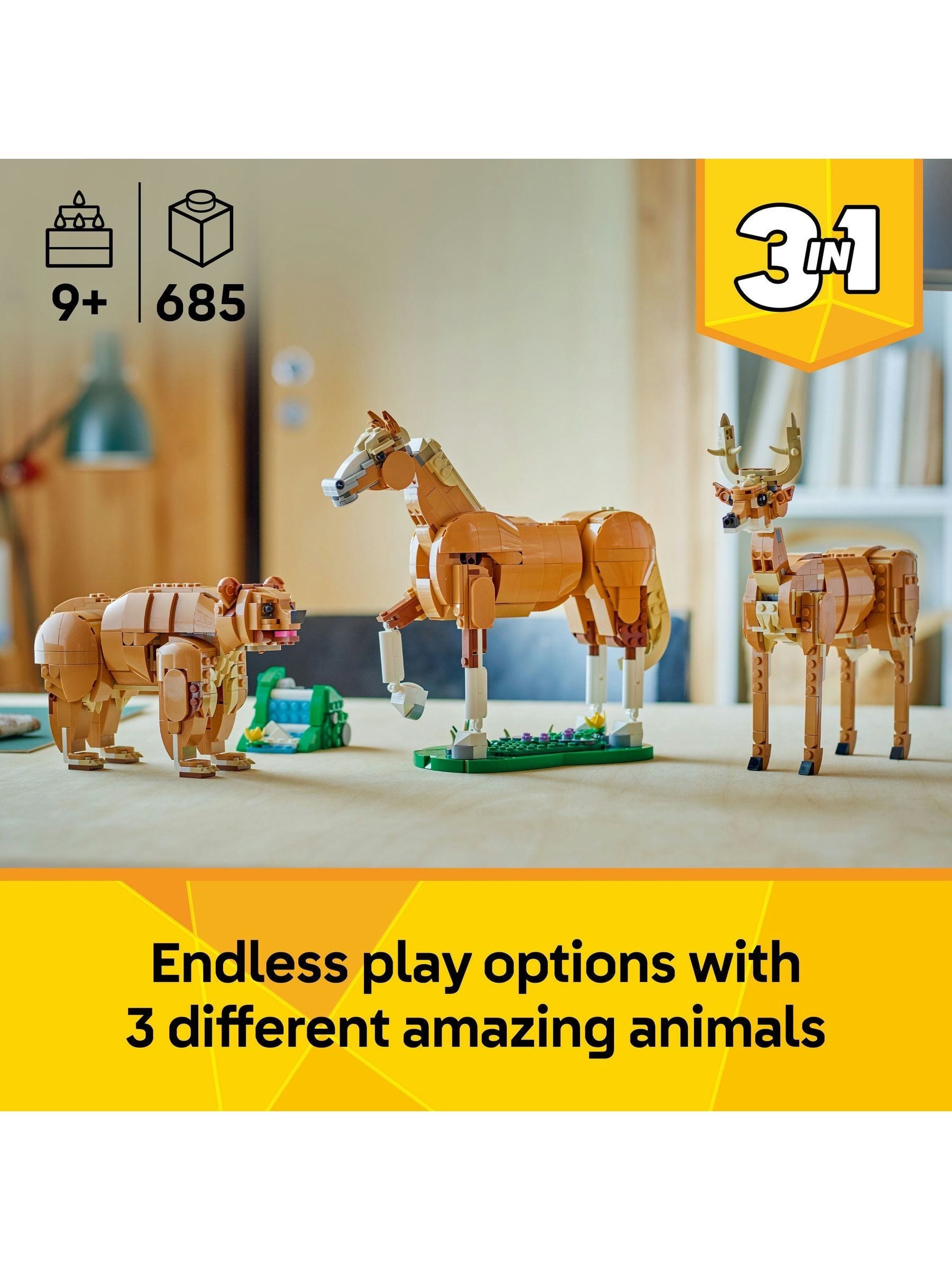LEGO Creator beautiful horse building set 31166 (British brand)