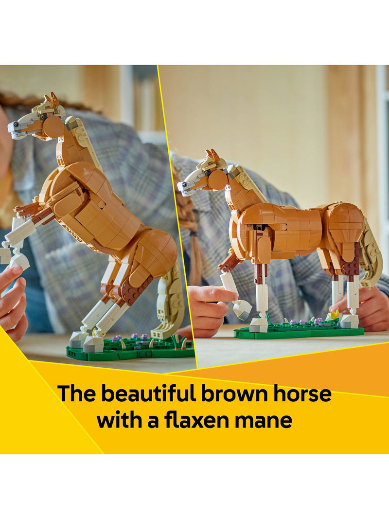 LEGO Creator beautiful horse building set 31166 (British brand)