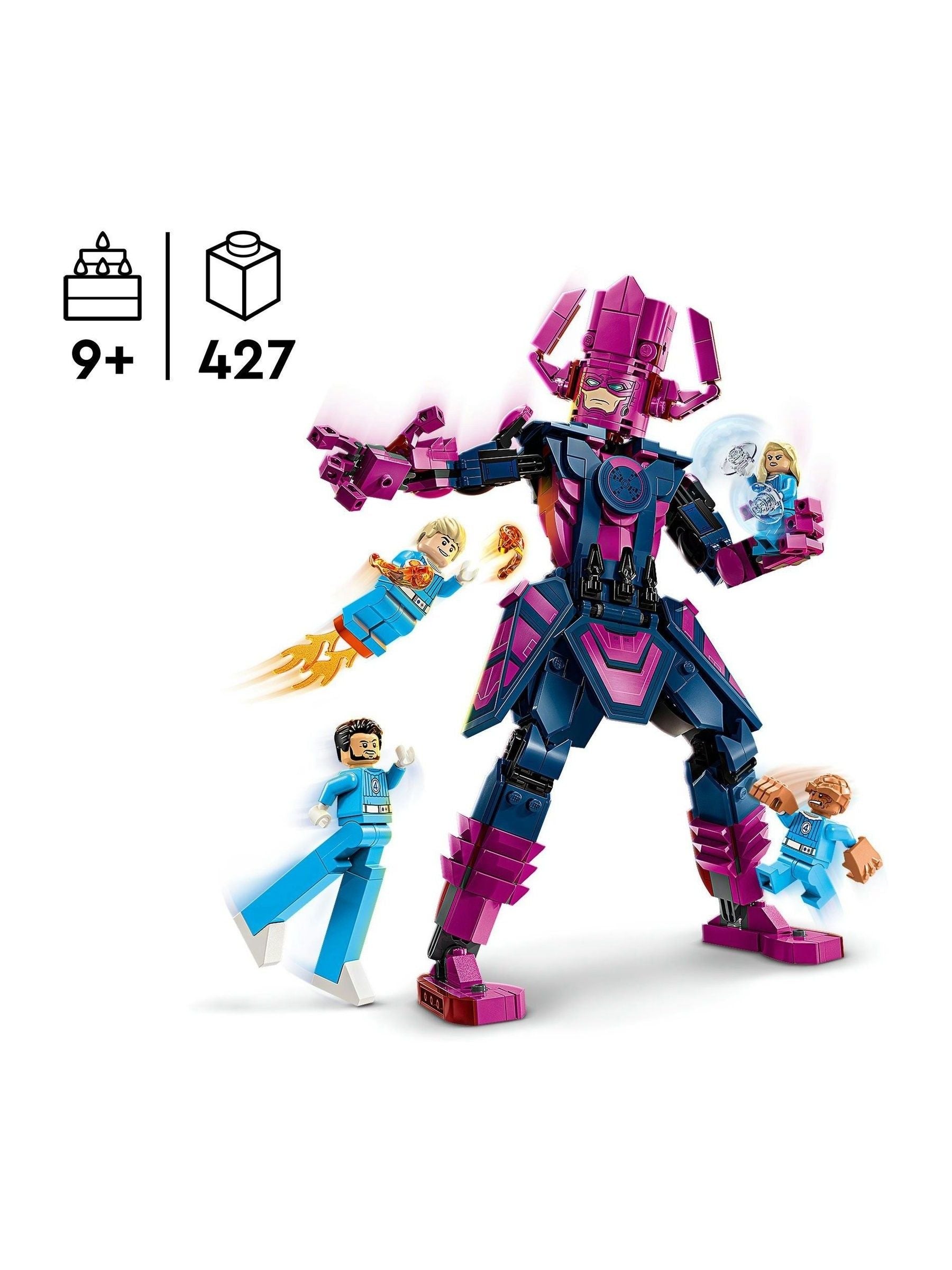 LEGO Marvel Fantastic Four vs Galactus construction figure, UK version