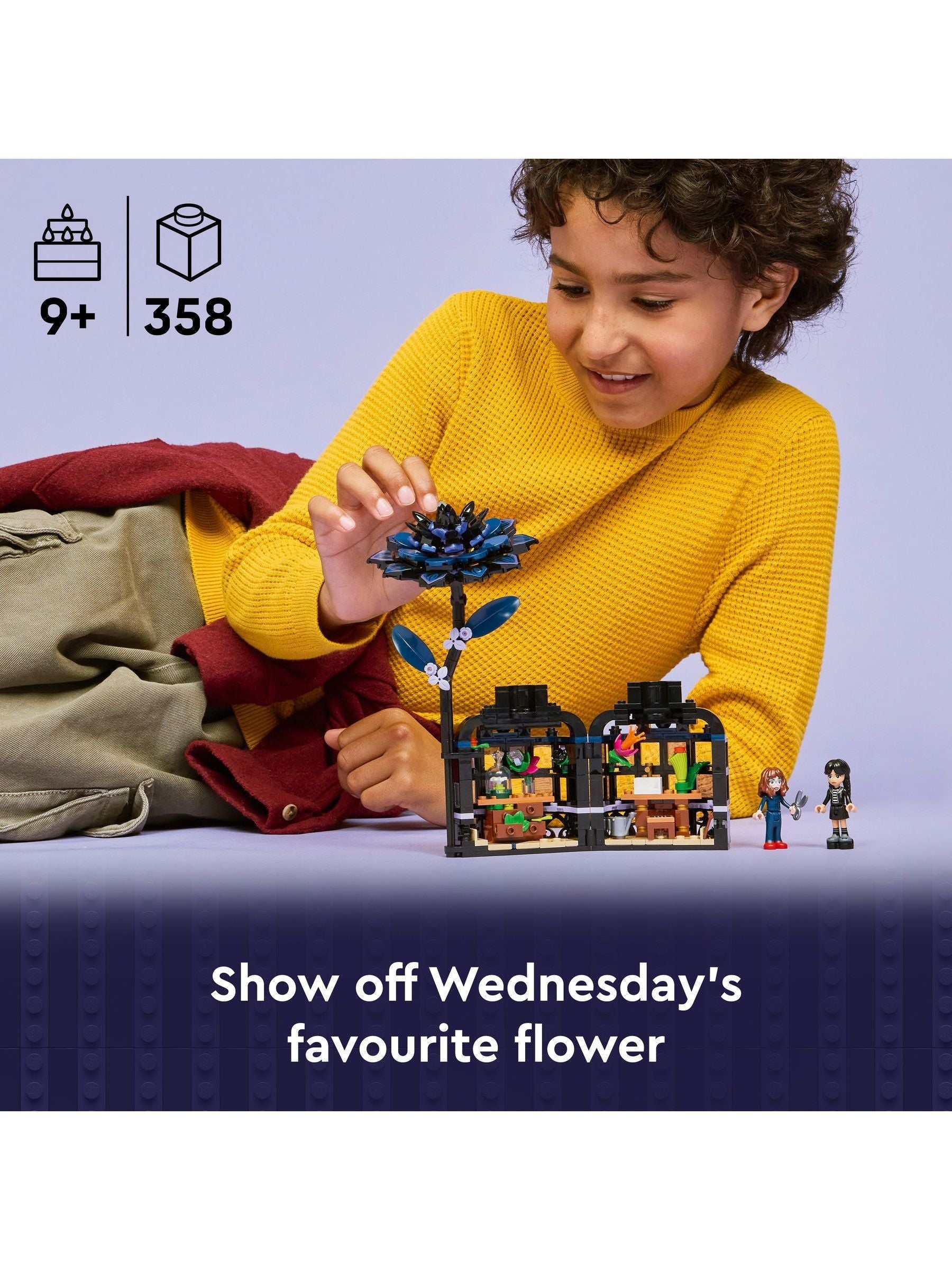 LEGO Wednesday Dahlia Flower 76784 building set - British product