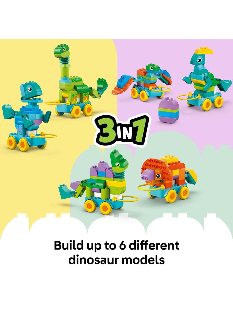 LEGO DUPLO dinosaurs on wheels building toy set - British product