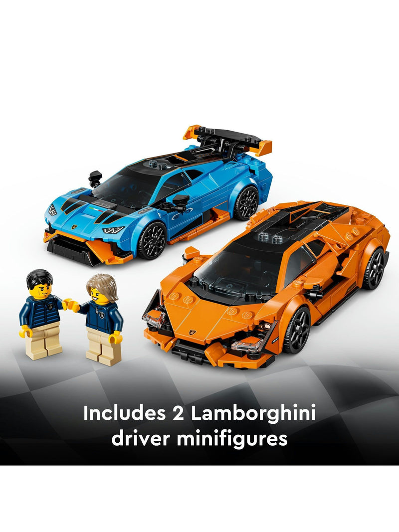 LEGO Speed Champions Lamborghini Revuelto and Huracan STO set - British product