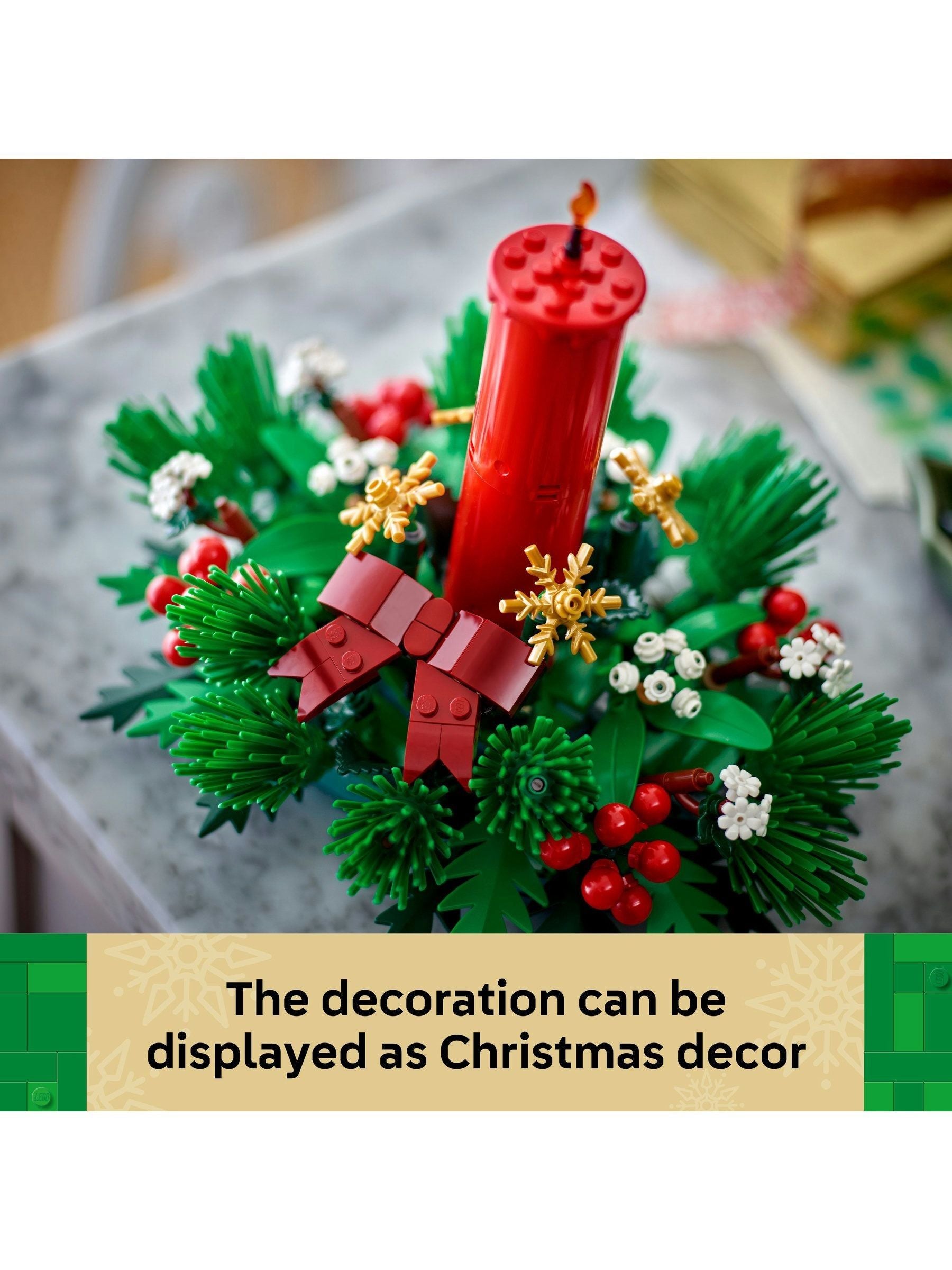 LEGO Christmas table centrepiece 40743, UK version