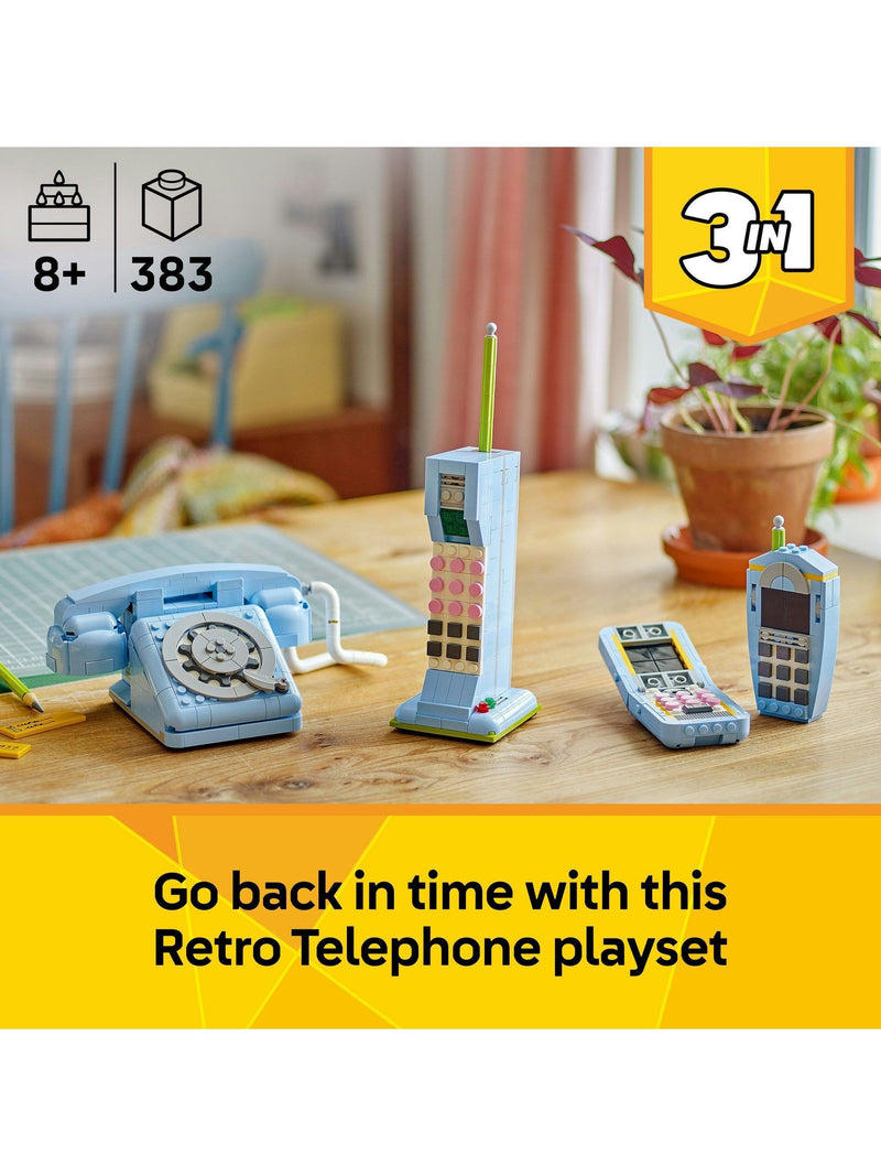 LEGO Creator 3-in-1 Retro Telephone building set 31174 - British product