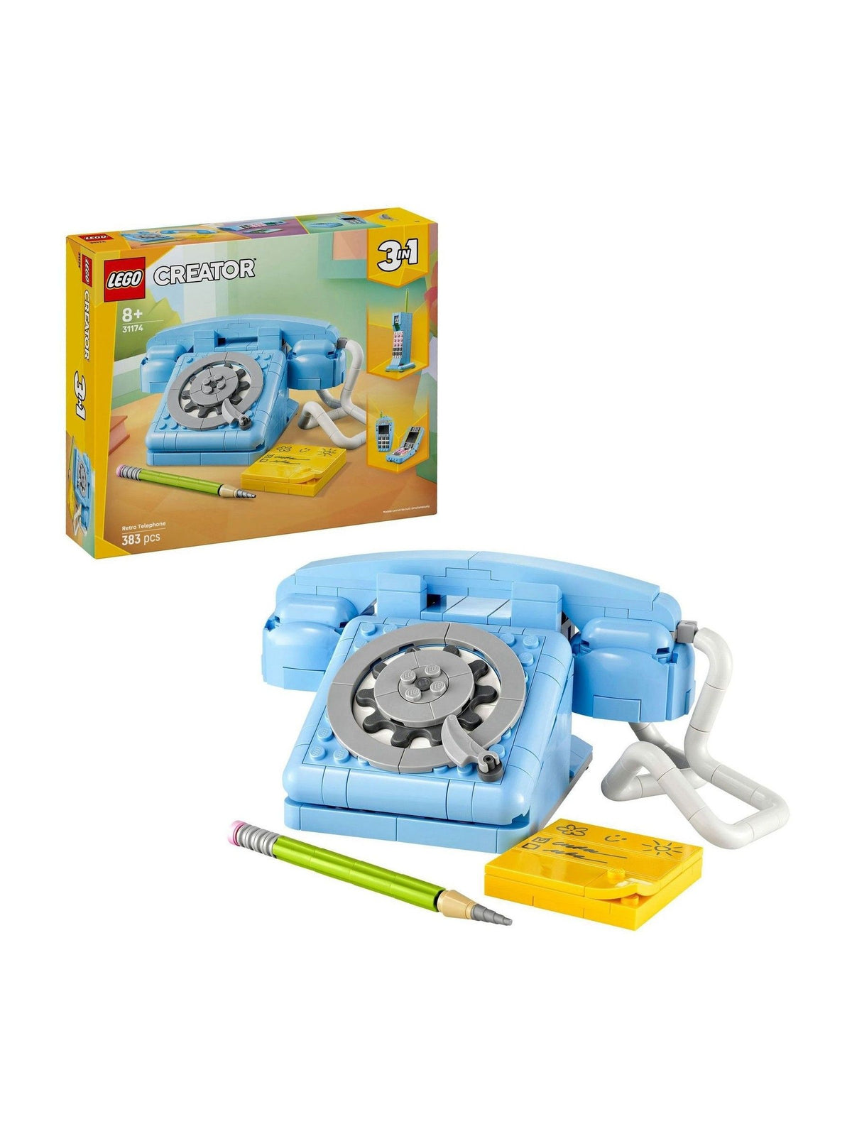 LEGO Creator 3-in-1 Retro Telephone building set 31174 - British product