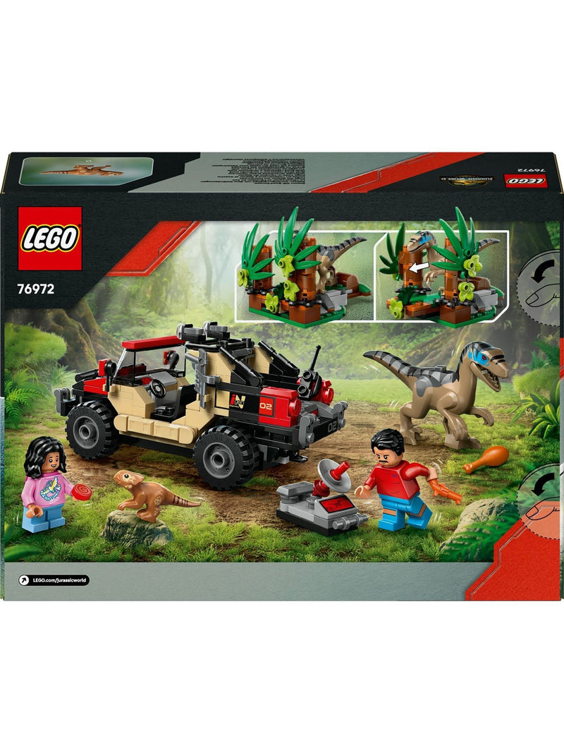 LEGO Jurassic World Raptor Off-Road Escape dinosaur toy set 285 pieces, imported from the UK