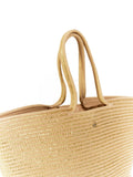 Seaspray cream Isabella metallic tote bag (British brand)