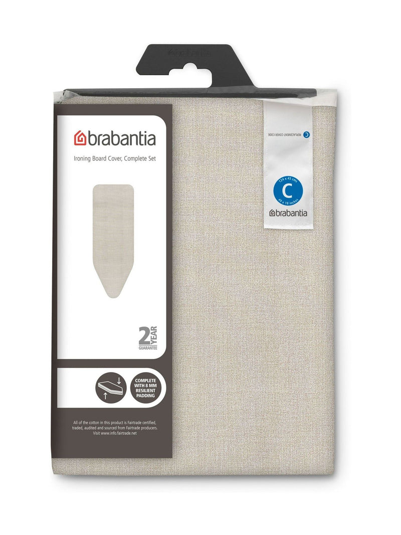 Brabantia ironing board cover Denim Grey Size C, imported from the UK