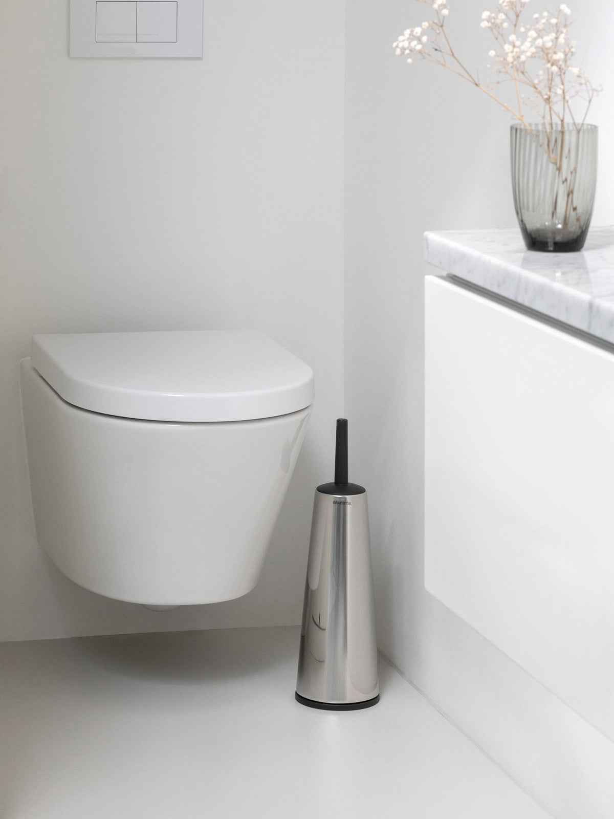 Brabantia ReNew toilet brush and holder - British product