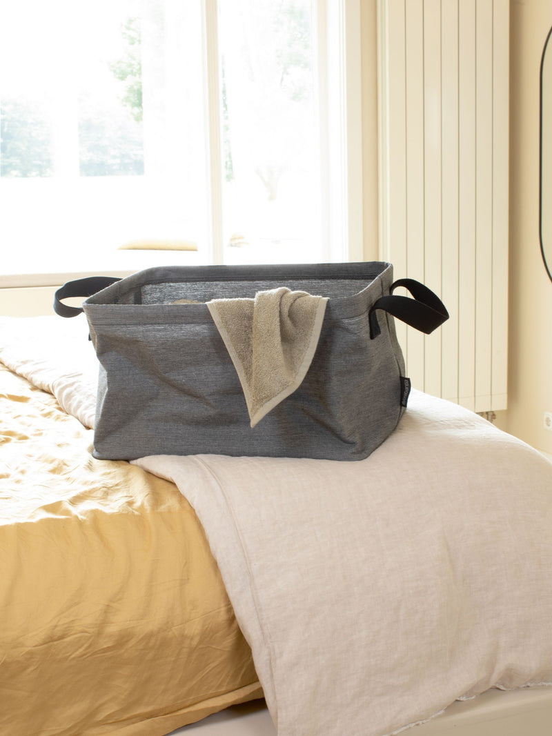 Brabantia Pepper Black foldable laundry basket, UK version