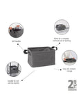 Brabantia Pepper Black foldable laundry basket, UK version