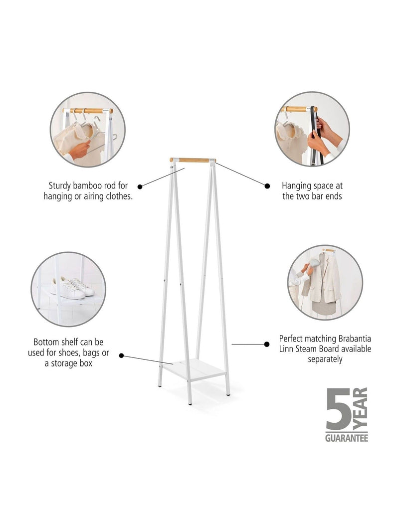 Brabantia Linn compact clothes rack white, UK version
