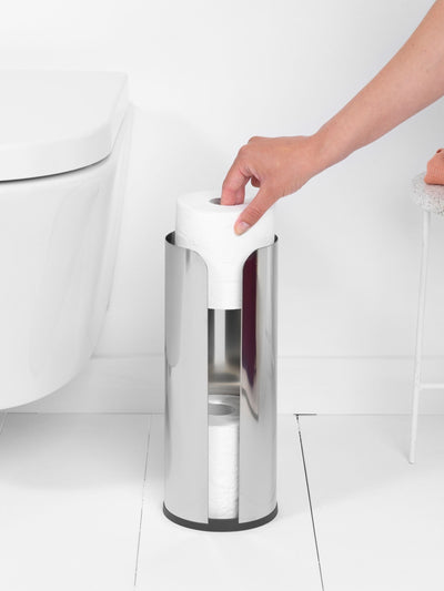 Distributeur de rouleaux de papier toilette Brabantia Brilliant Steel ReNew