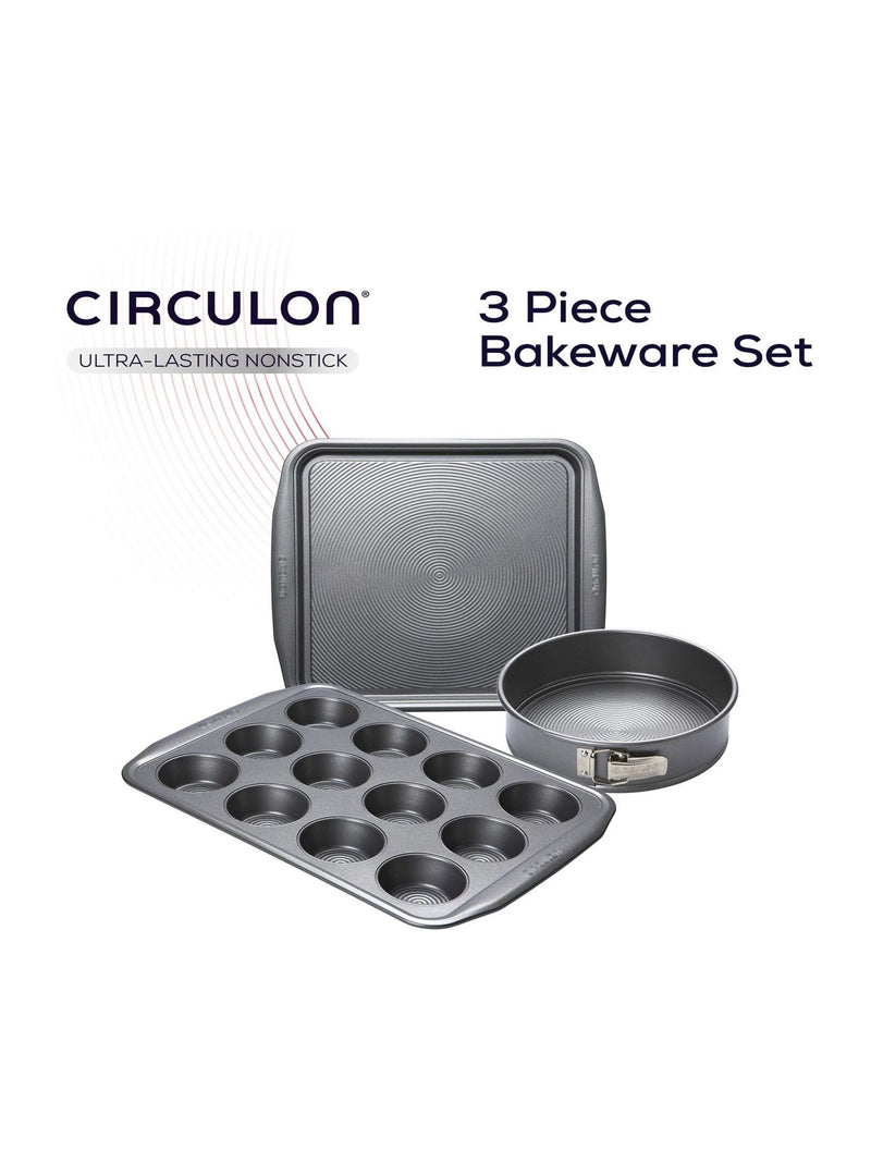 Circulon Grey Momentum Non Stick 3 Piece Bakeware Set